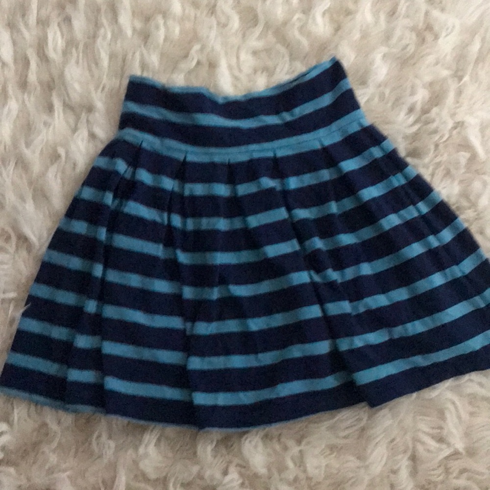 Blue striped skirt